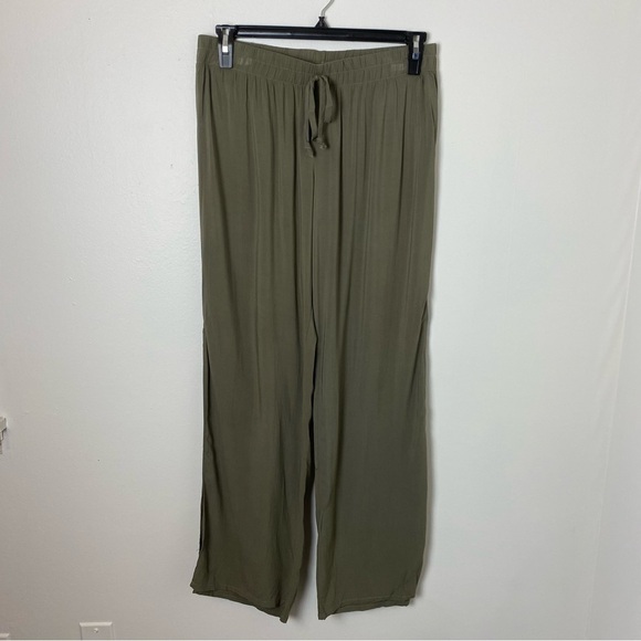BeBop Pull On Wide Leg Side Split Pants - Picture 2 of 12